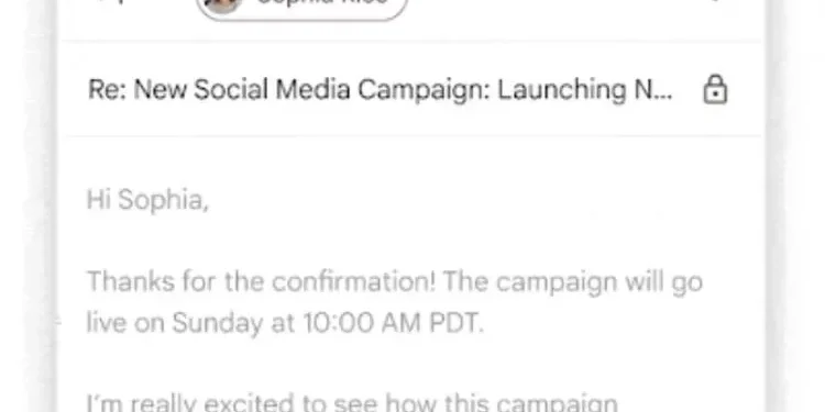 جیمیل با کمک Gemini به قابلیت نوشتن پاسخ هوشمند مجهز شد