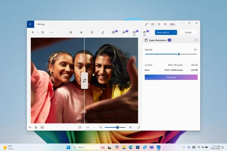 قابلیت بهبود کیفیت تصاویر در برنامه Photos در ویندوز 11