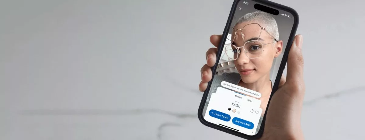 برنامه Warby Parker